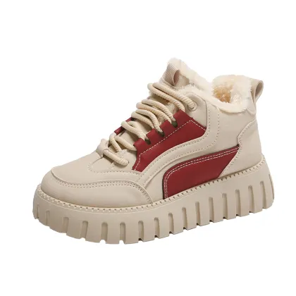 2022 Winter Women's Warm Cotton Running Shoes - Lightweight Velvet Outdoor Snow Boots