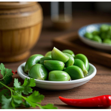 আচার সবুজ রসুন তৈরিতে ব্যবহৃত রসুন