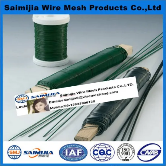 stainless steel wire craft/painted green wire