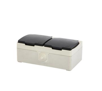 IP44 Waterproof Socket - Double Eu Standard Socket