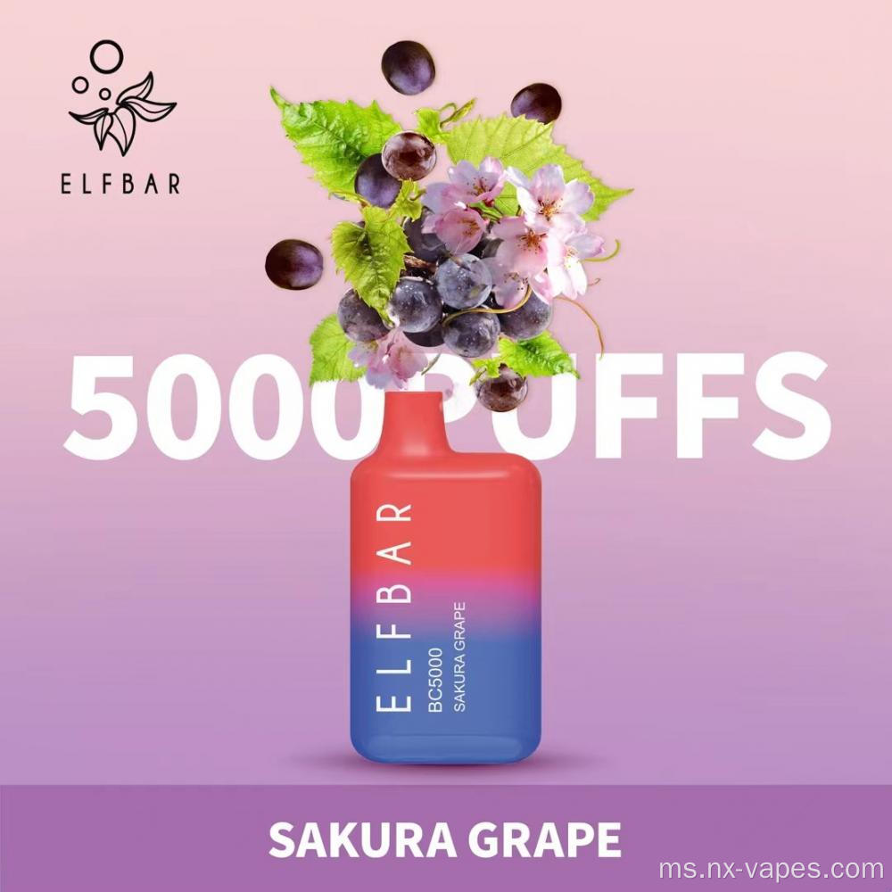 BC ELF Bar 5000 Vape Guna pakai