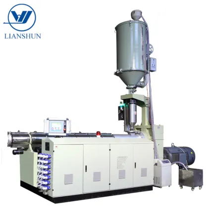 Single Screw Extruder with Screw Feeder for Corrugated Pipe Manufacturing Machine