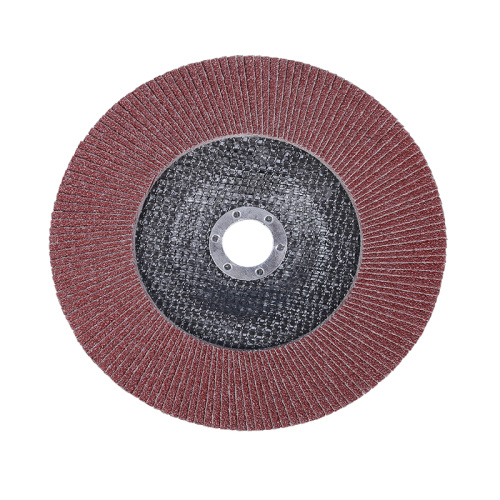 Disco de colgajo de óxido de aluminio marrón para pulido de metal