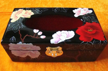 Rectangular Painted Tissue Box