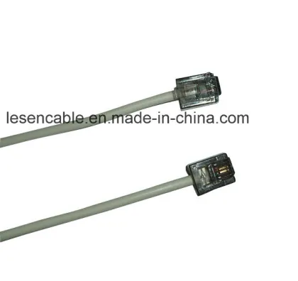 Rj11 Telephone Cable with RoHS Certification