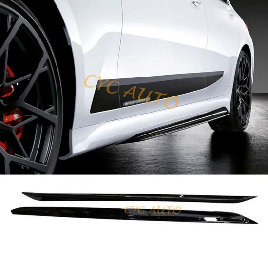 Car Side Bumper Extension MP M Performance Side Skirt for BMW 3 SERIES G20 G28 M Sport 2019-2022