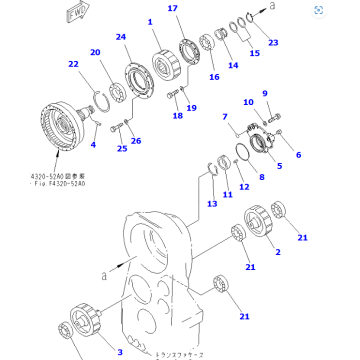 427-15-00013 transmission for WA800-3 427-15-11004