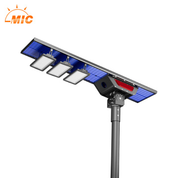 Waterproof IP65 150W Double Face Solar Panel All-in-One LED Street Light