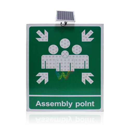 Reflective Road Safety Solar collection traffic sign