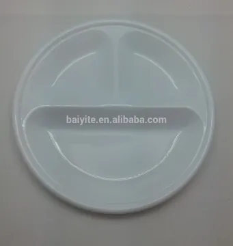 round plastic plate,baby 3 divide plate,dinner dish