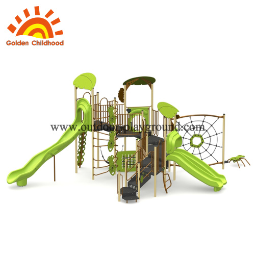 Outdoor Jungle Gym Park Struktur Disesuaikan Anak