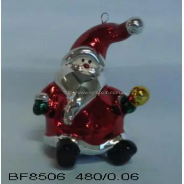 Bell Christmas Ornaments Ceramic Santa Claus