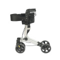 China 4 Wheels Euro-Style Design Aluminum Rollator With Seat Factory