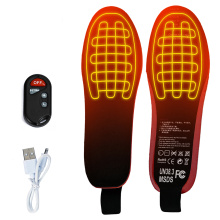 3.7V 2.1A Rechargeable Heated Insole With Remote Control Unisex Winter Warmer Foot USB Charging EVA Electric Heated Shoe Pads