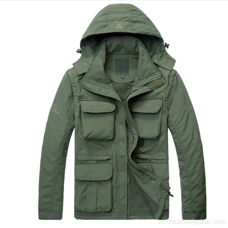 남성용 OEM 고품질 맞춤형 윈드 브레이커 재킷