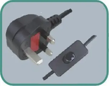 UK power cord with 303 hand switch