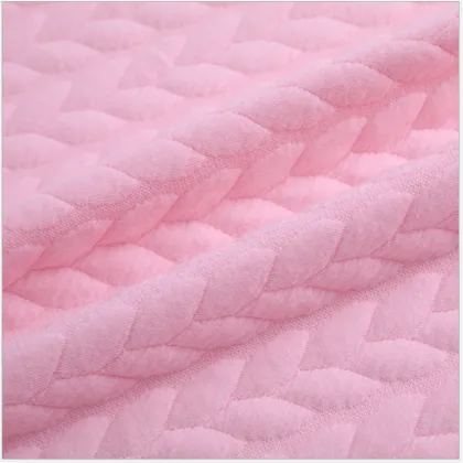 Skin-friendly Pink Air Layer Baby Jacquard Clothing Fabrics