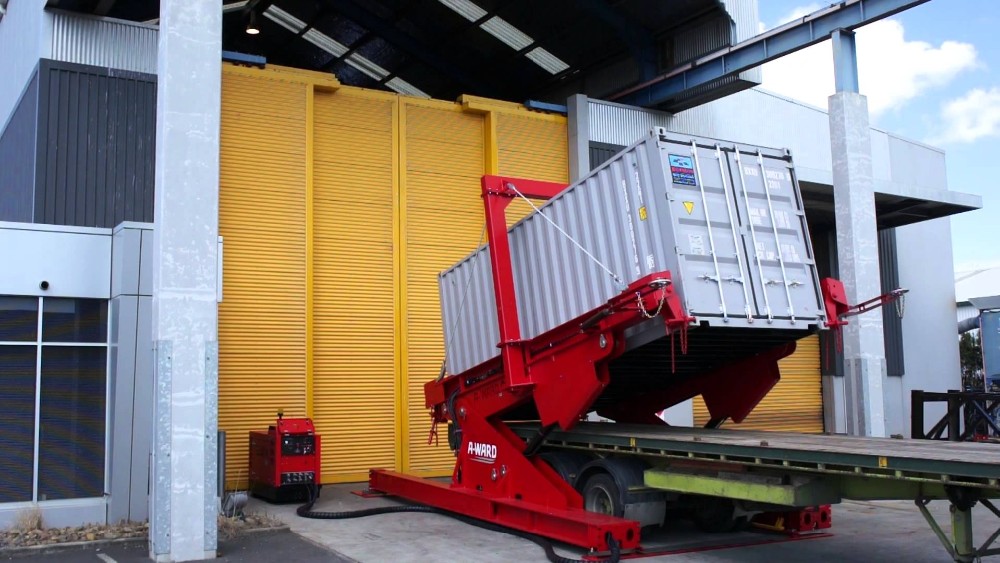 Hydraulic 40ft Container Tilter And Turner, High Quality Hydraulic 40ft ...