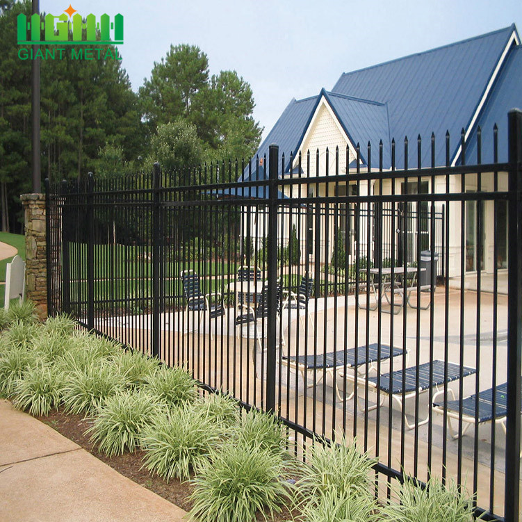 China Factory Wrought Iron Fence zinc steel grille fencing for sale