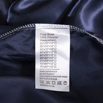Satin Silky Duvet Cover Bed Fitted Bedding