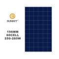 275W 60cells Poly Solar Panel auf dem Gittersystem