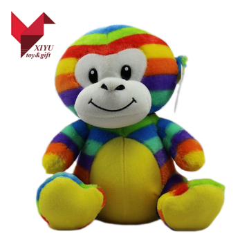 Wholesale Cheap Plush Toys: Rainbow Monkey Plush Toy for Claw Machine