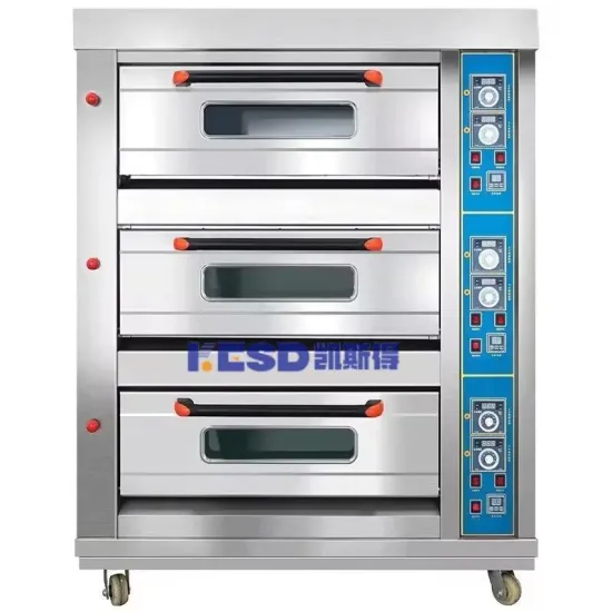 Commercial 220V Large Gas Oven 3 Layers 9 Trays Deck Oven Can Be Customized to 250L