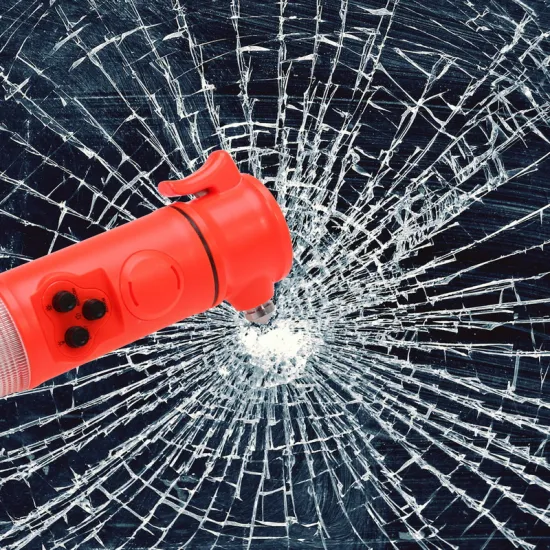 Emergency Window Hammer Belt Cutter Bus Escape Tool Car Safety Beacon Torch Lamp