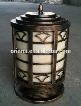 OEM die casting parts pillar lamp housing made in China