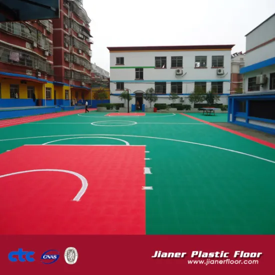sports surface PP interlocking flooring for basketball sport court