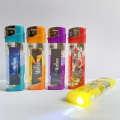 Briquet électronique LED gonflable en plastique