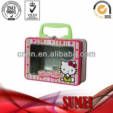 Lunch Tin Box With PVC Window