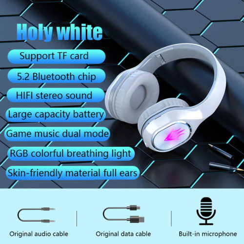 Bluetooth 5.2 Bluetooth -Kopfhörer zum Spielen