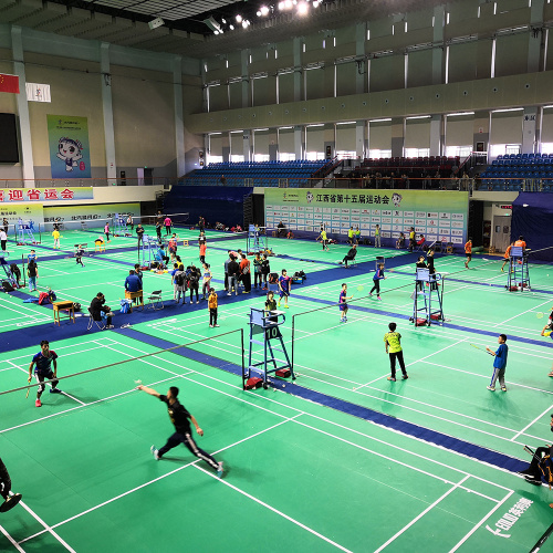 PVC badminton floor mats with BWF certificate