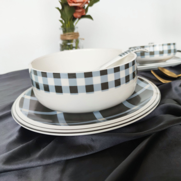 2020 New Nordic style fresh fashionable gray ceramic bowl daily use rice bowl fruit bowl