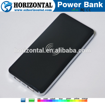 Hot selling ultra-thin aluminum shell advertising wireless bank power charger