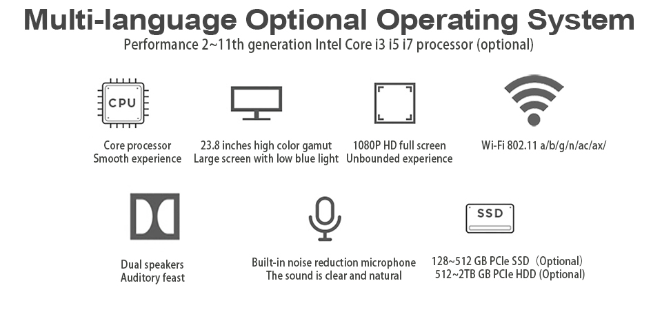 Touchscreen All in One PC