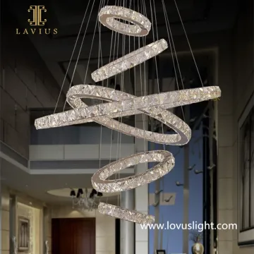 Light luxury hotel banquet hall ceiling chandelier decoration large-scale creative project hotel chandelier