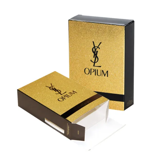 Die-cut Card Box  with rectangle PVC Window