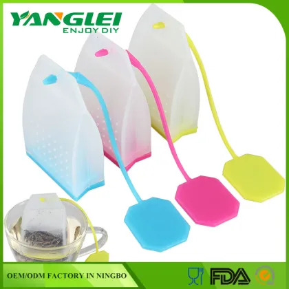 Food Grade tea pot with tea strainer silicone tea infuser