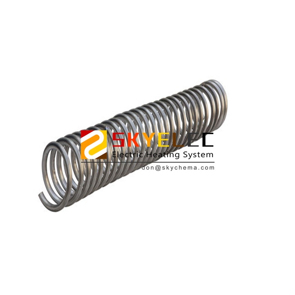 Titanium immersed coil type heat exchanger