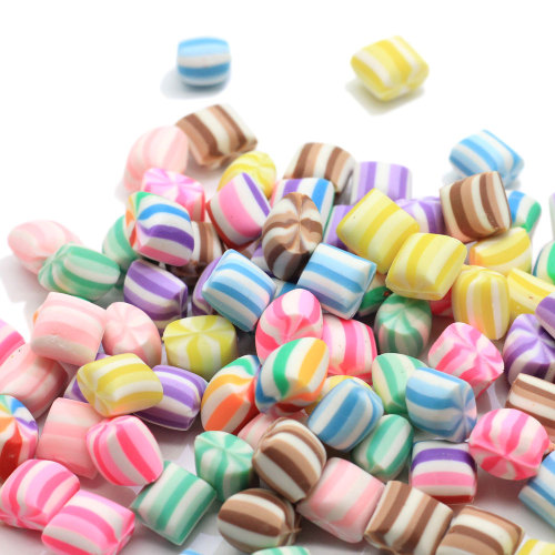 Χονδρικά 10mm Clay Candy Charms για Slime DIY Polymer Filler Addition Slime Accessories Home Ornament Dollhouse Toys