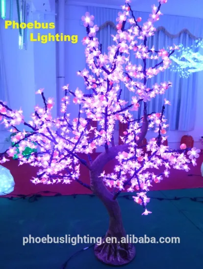 2017 LED cherry blossom christmas tree lights for outdoor led artificial tree