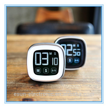 Colorful touch screen kitchen craft countdown countup digital timers compact size mini digital novelty digital kitchen timer