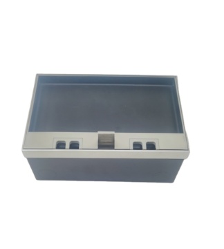 iGERCN 2-Gang Power Socket with USB Port - Stainless Steel Floor Outlet