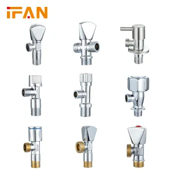 IFAN CW617N Brass Toilet Angle Valve - 1/2\" to 3/4\" High Pressure Angle Valve
