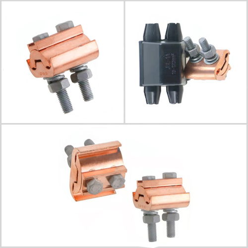 Unparallel-groove clamp and insulating cover heterotypic parallel groove PG clamp