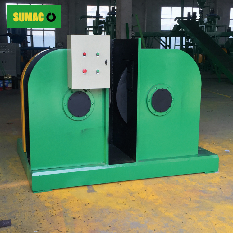 Wasted tire recycling bead steel wire separator machine