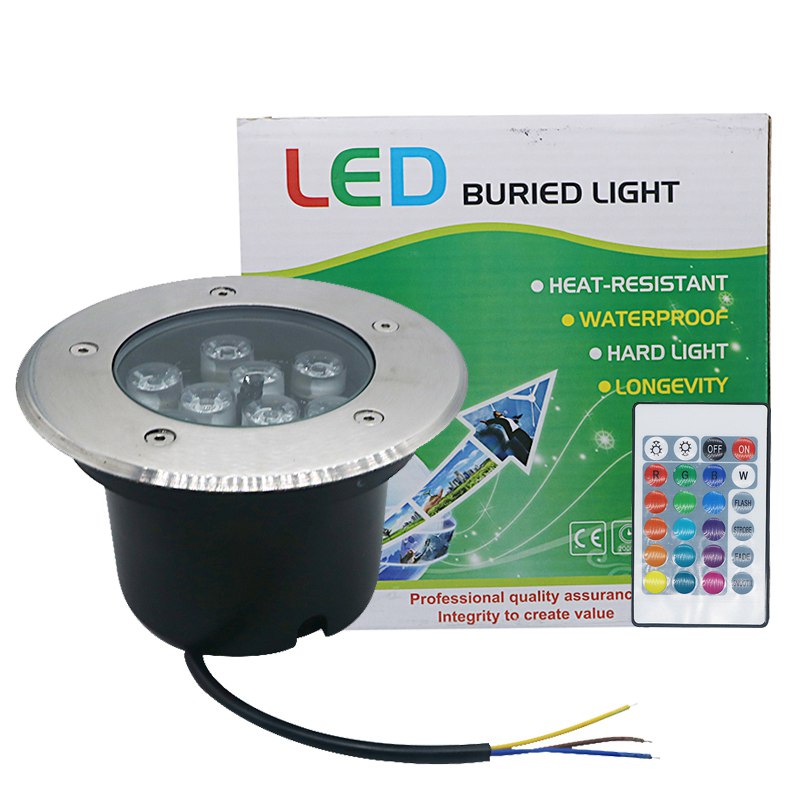 Luz subterrânea LED 9W RGB