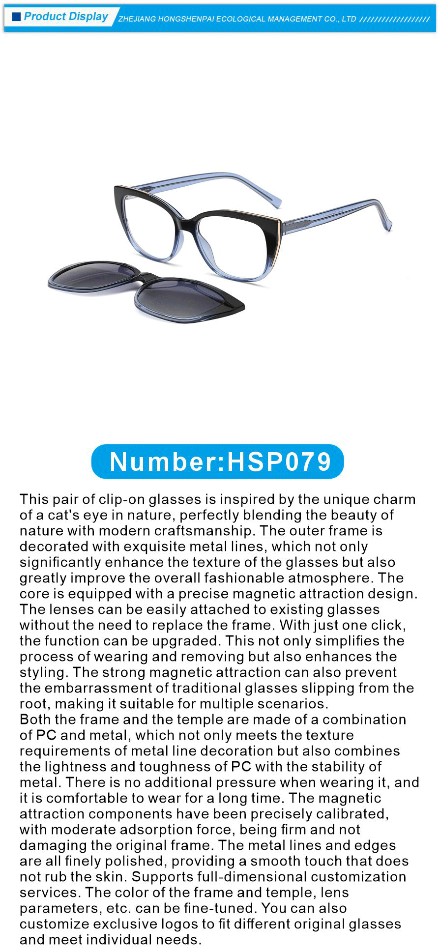 Clip on eyewear for eye protection